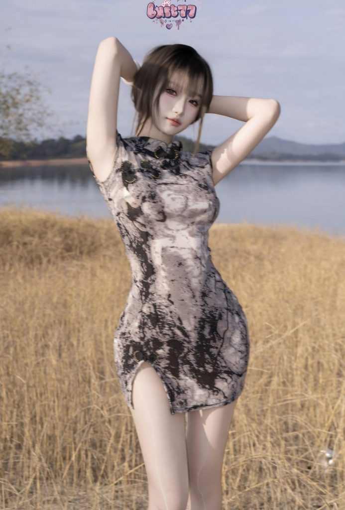 图片[3]咪陌写真部落柒柒要乖哦 - NO.55 湖畔物语写真_共64图